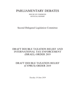 Order 2019 Draft Double Taxation Relief (Cyprus