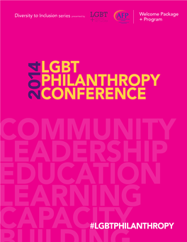 Lgbt Philanthropy Conference