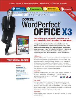 Professional Edition Is a One-Stop Solution