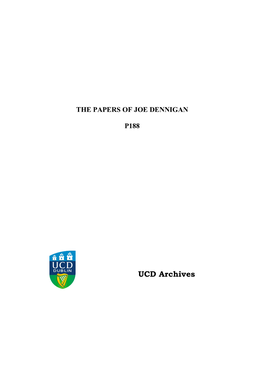 The Papers of Joe Dennigan P188