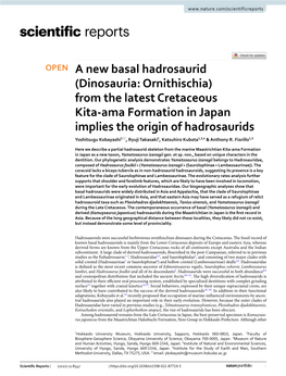 A New Basal Hadrosaurid