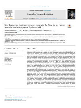 Journal of Human Evolution 131 (2019) 76E95