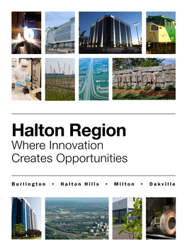 Halton Region Where Innovation Creates Opportunities