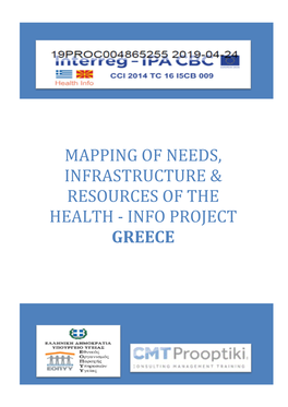 Mapping of Needs, Infrastructure & Resources of the HEALTH