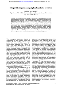 Slip Partitioning at Convergent Plate Boundaries of SE Asia