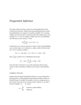 Frequentist Inference