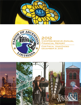 2012 Comprehensive Annual Financial Report for Fiscal Year Ended December 31, 2012