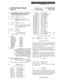 (12) United States Patent (10) Patent No.: US 9,023,826 B2 Phan Et Al