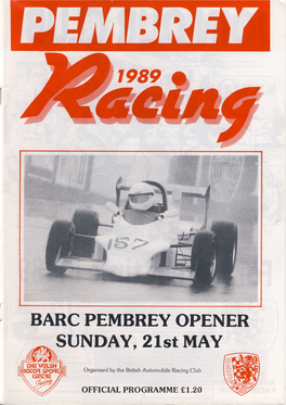 Barc Pembrey Opener