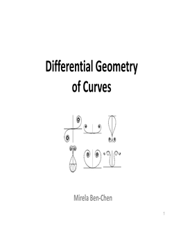 Differential Geometry of Curves