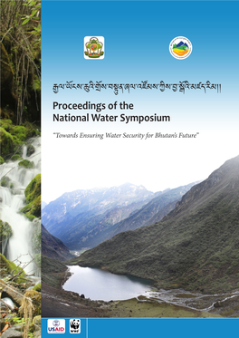 Proceedings of the National Water Symposium