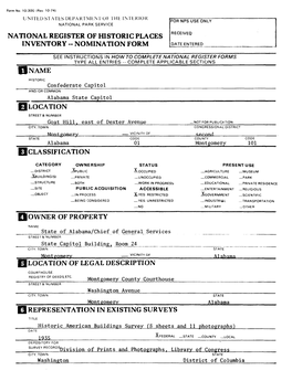 National Register of Historic Places Inventory - Nomination Form Date Entered