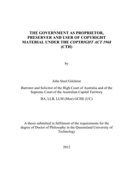 John Gilchrist Thesis (PDF 1MB)