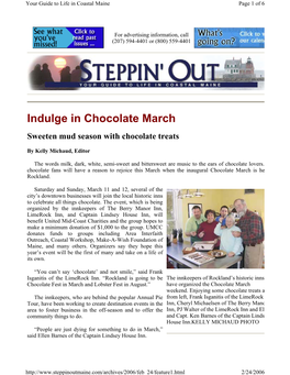 Indulge in Chocolate March Sweeten Mud Season with Chocolate Treats