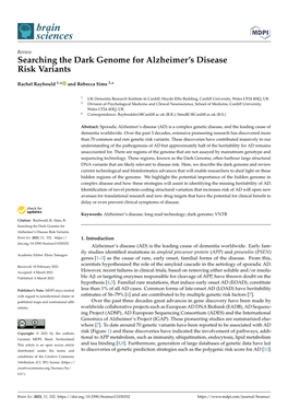 Searching the Dark Genome for Alzheimer's Disease Risk Variants