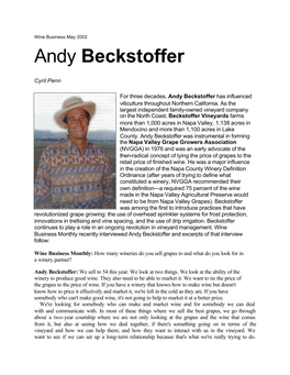 Andy Beckstoffer