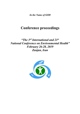 The ۳ Rd International and ۲۱ St National Conference Proceedings