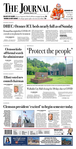 CLEMSON WALHALLA Clemson Kicks Off Formal Search ‘Protect the People’ for Administrator