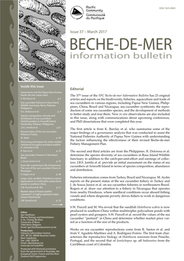 SPC Beche-De-Mer Information Bulletin Has 23 Original K