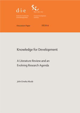 Knowledge for Development