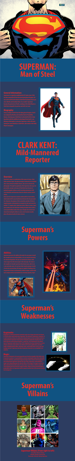 Superman Villains (From Right to Left) Biography: Overview Abilities