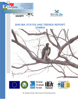 2009 Iba Status and Trends Report, Zambia