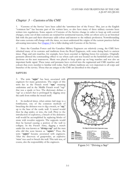 Chapter 3 – Customs of the CME