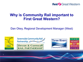 Why Is Community Rail Important to First Great Western?
