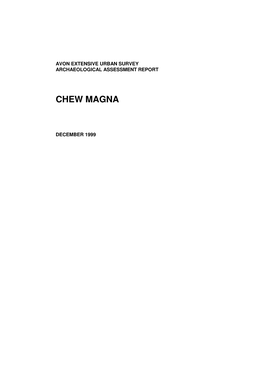 Chew Magna Report