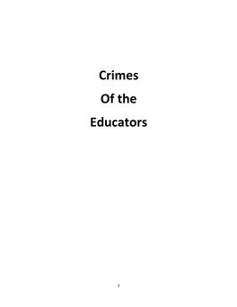 Crimes of the Educators