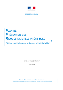 Risque Inondation Sur Le Bassin Versant Du Sor