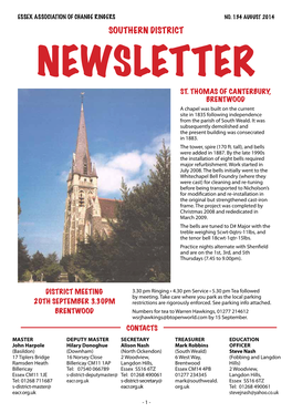 Southern District NEWSLETTER St