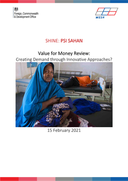 SHINE: PSI SAHAN Value for Money Review