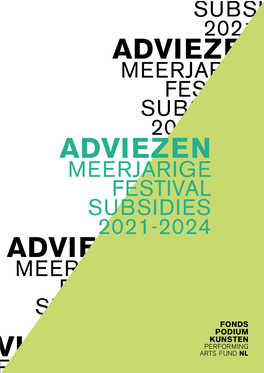 Adviezen Meerjarige Festival Subsidies