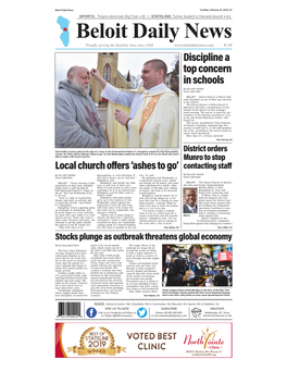 Beloit Daily News Tuesday, February 25, 2020 | A1