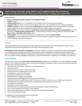 Unit Testing Essentials Using Junit 5 and Easymock (With