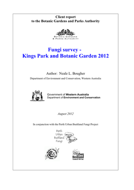 Kings Park Fungi Report