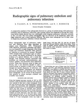 Pulmonary Infarction