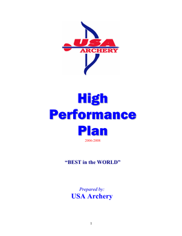 High Performance Plan