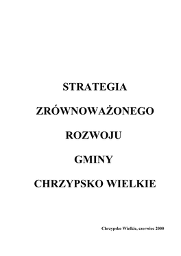 Strategia Zrównoważonego Rozwoju