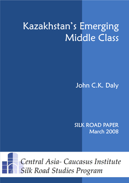 Kazakhstan's Emerging Middle Class