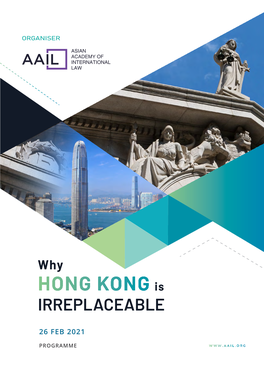 HONG KONG Is IRREPLACEABLE