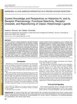 Current Knowledge and Perspectives on Histamine H1 and H2 Receptor