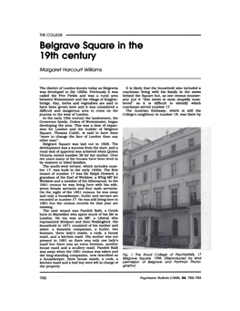 Belgrave Square in the 19Th Century