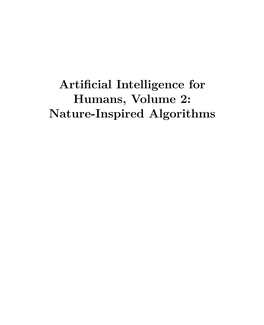 Artificial Intelligence for Humans, Volume 2: Nature-Inspired Algorithms