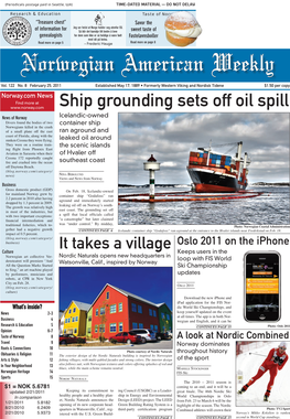 Ship Grounding Sets Off Oil Spill