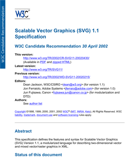 SVG) 1.1 Specification