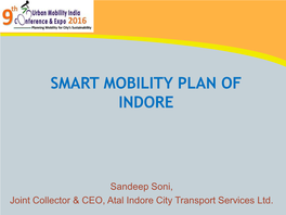 Smart Mobility Plan of Indore
