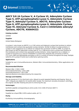 Usbiological Datasheet