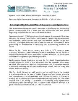 Returning Fort Smith Regional Airport Runway to Former Specifications